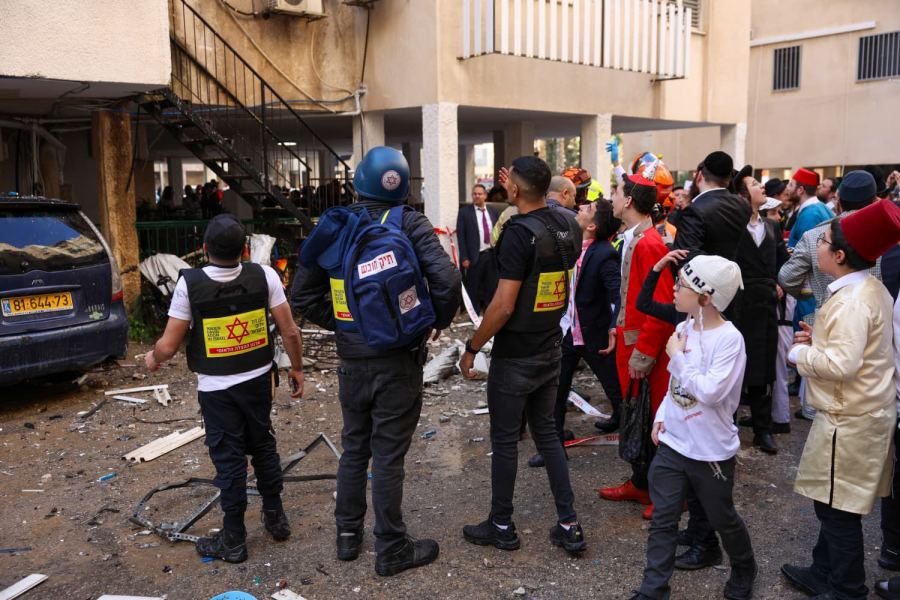 توثيق الشرطة ونجمة داوود لسقوط صورايخ اليوم